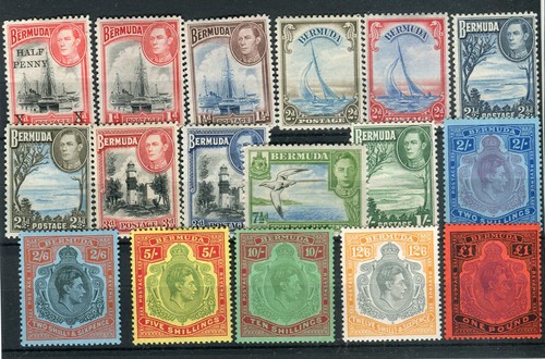 Bermuda kgvi 1938 set 16 - set,