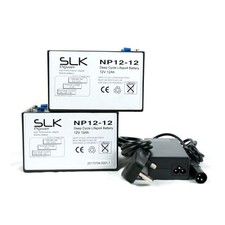 PAIR x  12v 12ah Lithium