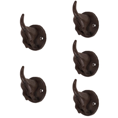 Vintage cast iron wall - iron, hooks