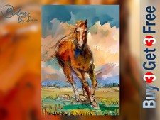 Running Horse 5"x7" Print on