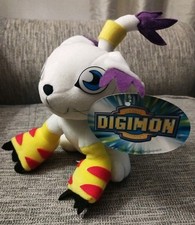 Vintage 90s Digimon Gatomon Plush Stuffed Animal 1999 Play By Play With Tag