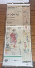 Pako Bell Pull Cross Stitch Back Stitch Kit  15.5 x 122cm Chinese Geisha  Banner