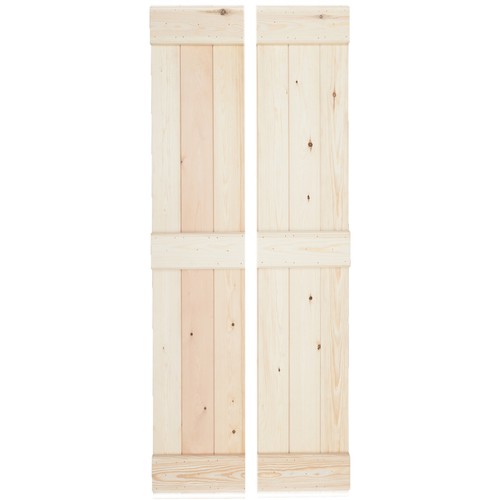 Pine bifold ledged - pine,