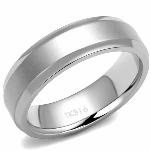 Mens wedding band - silver, ring