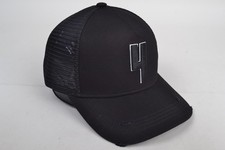 Yelir World Cap Black Cap Trucker Hat Black & White Y ??