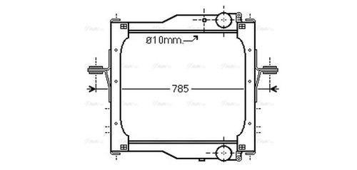 Ava coolant radiator re2108 - radiator,