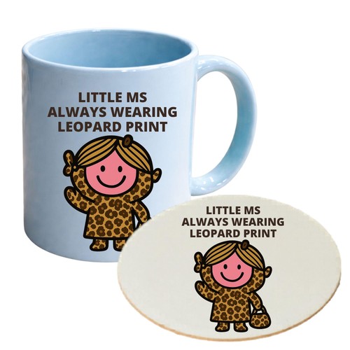 Leopard print mug coaster - leopard,
