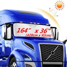 Car Bus Lorry Semi-Truck Sunshade Sunblind Front Windscreen Sun Shade 4.2x0.9 m