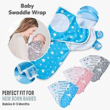 Pack Of 3 Baby Swaddle Wrap Newborn Infant Bedding Blanket 100% Cotton Wrap