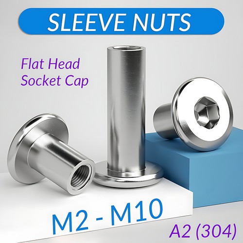 M10 sleeve nuts a2 304 - m2,