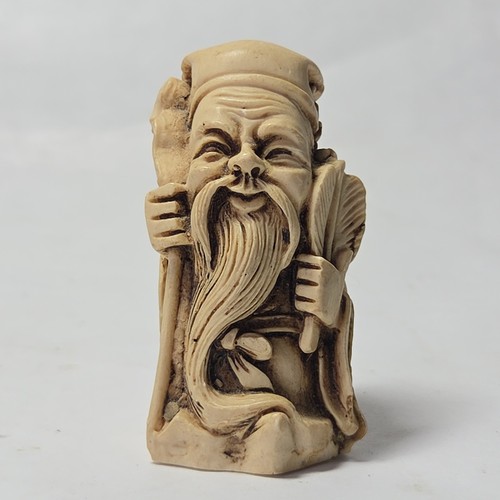 Vtg resin cast faux ivory - resin-cast, faux-ivory