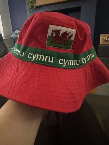 Welsh red bucket hat - red,
