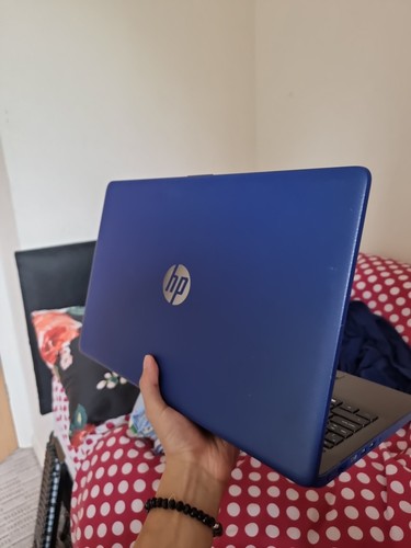 Blue laptop - hp,