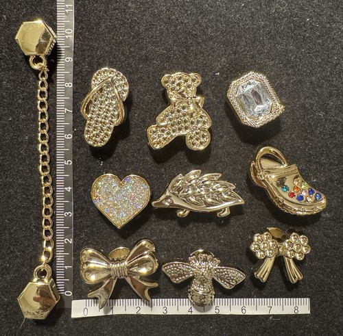 10pc gold shoes - gold,