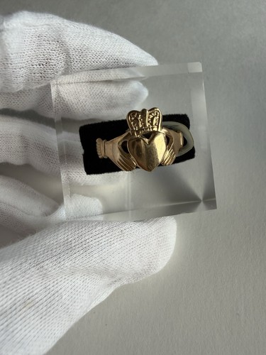 Vintage irish claddagh yellow - irish,