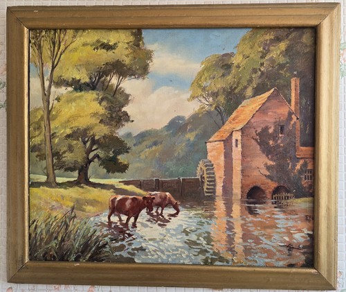 Vintage oil painting - oil,