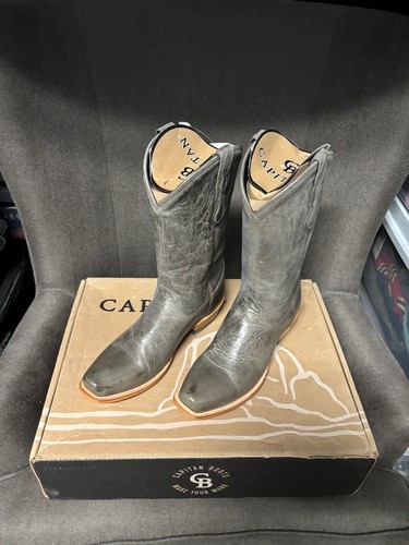 Men grey leather captain - men's,