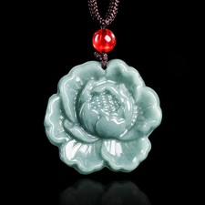 Myanmar Jadeite Flower Pendant