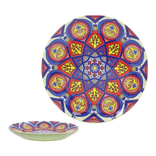 Green tuscany ceramic - ceramic, plate