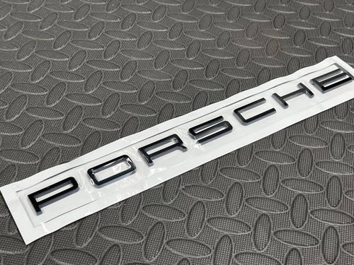 Porsche gloss black lettering - gloss,