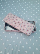 Cath Kidston Pink Provence Rose Print Floral Stationery Tin