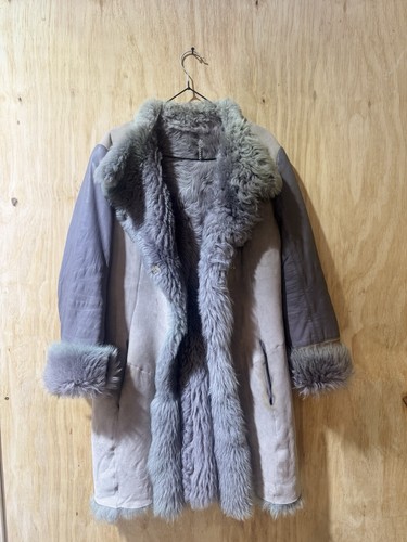 Vintage grey shearling - vintage,