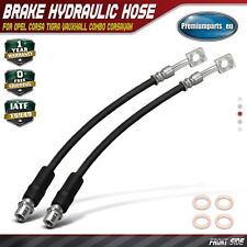 2x Brake Hose Front for Opel