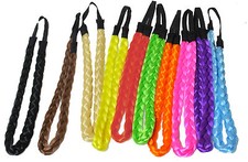 Girls Braided Hair band Synthetic Hair Plaited Plait Elastic Headband accessory
