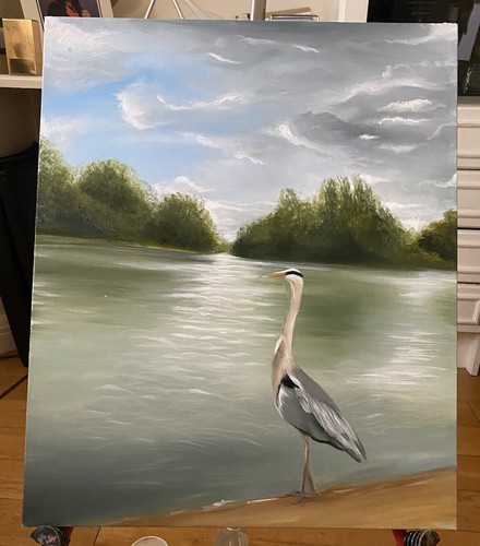 Original hand painted oil - hand,
