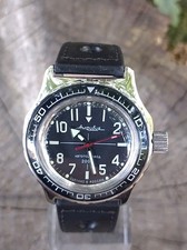 Watch Wostok Amphibia Men's 20 ATM mod USSR New case Custom bezel and hands