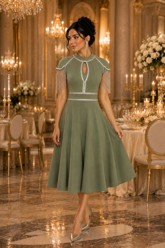 Sage green midi - sage,