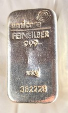 Unicore Silver Bar Bullion 999 Fineness 1kg Excellent Condition