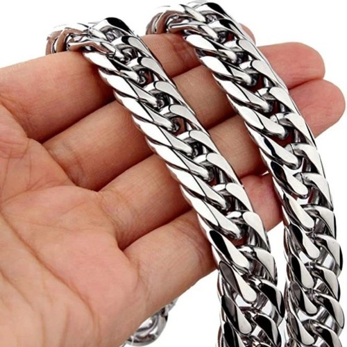 Men stainless steel cuban - men's,