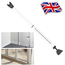 Adjustable Door Handle Home Security Bar Rod Brace Jammer Safety Lock Stopper UK