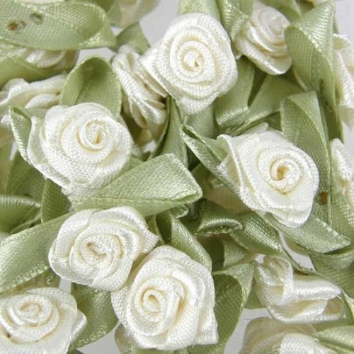Rose buds satin - rose,