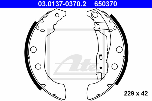 Brake shoe set - brake, citroËn