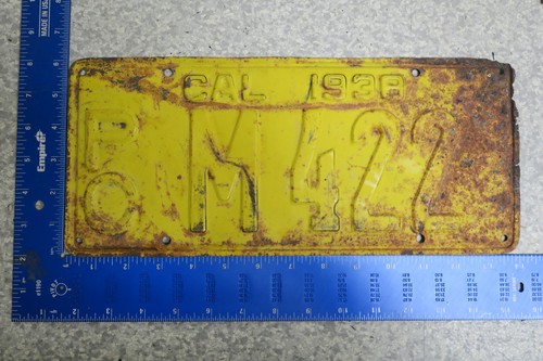 California license plate tag - california,