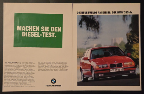 Bmw 325 tds advertising - 325,