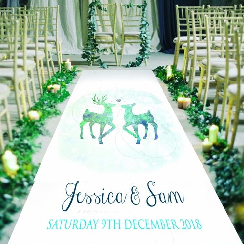Personalised wedding aisle - personalised,