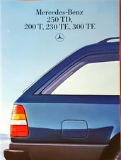 Mercedes Benz 200 - 300 T-series W124 Estate Brochure 1986