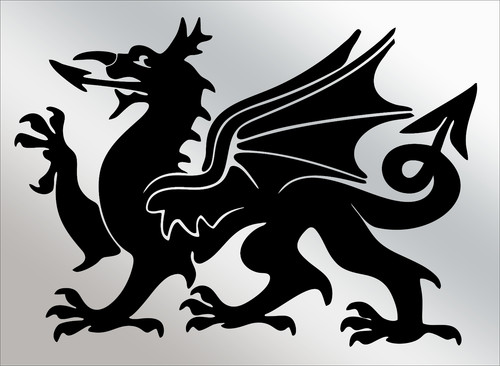 Welsh dragon cymru vinyl decal - welsh,