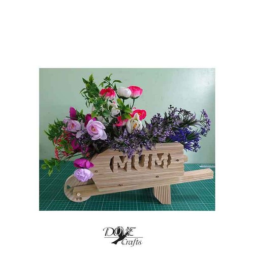 Wheelbarrow planter hand - planter,