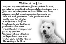 Westie pet dog memorial