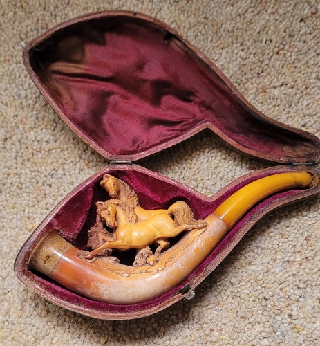 Meerschaum cheroot cigar pipe - meerschaum,