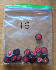 15 x Vintage Lego Train Wheels with tyres - No reserve