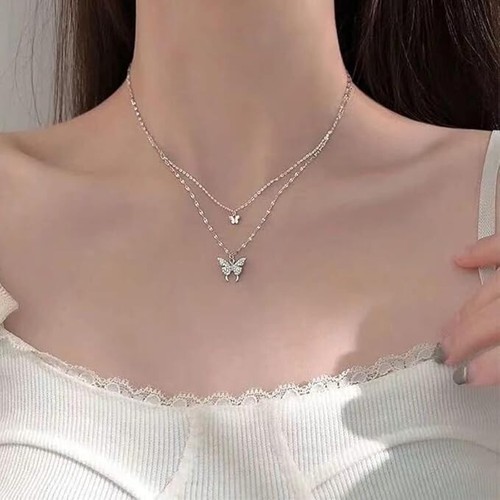Sterling silver butterfly - silver,