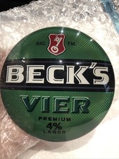 Becks Vier Pump Badge Fish Eye