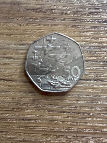 Rare old large 50p - 50p, hunt