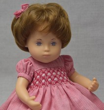 Exclusive Handmade Smocked Dress Set  for Sasha Baby Doll 12"