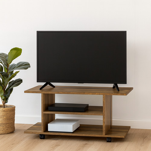 Rustic rolling stand - tv, wooden